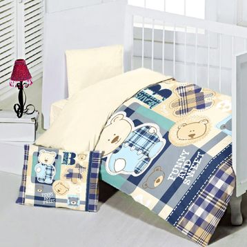 Maxstyle Sweet Bear 120 x 180 cm Renkli Bebek Nevresim Takimi