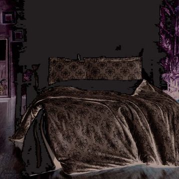 Maxstyle Vintage Lyocell Antrasit Çift Kişilik Nevresim Takımı