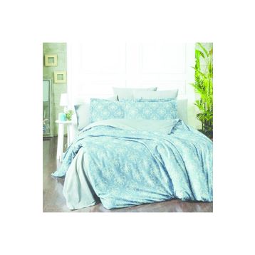 Maxstyle Vintage Lyocell Mavi Çift Kişilik Nevresim Takımı