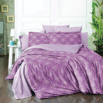 Maxstyle Vintage Lyocell Mürdüm Çift Kişilik Nevresim Takımı