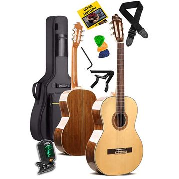 Maxword X45 Profesyonel Masif Ağaç 4/4 Yetişkin Seri Üst Segment Klasik Gitar Seti