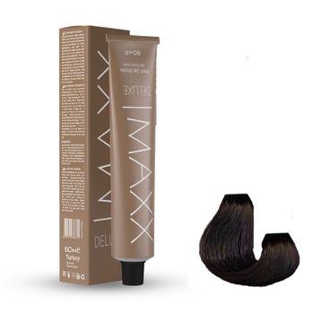 Maxx Deluxe 5.0 Açık Kahve 4x60 ml Tüp Krem Saç Boyası + 4 Adet Sıvı Oksidan