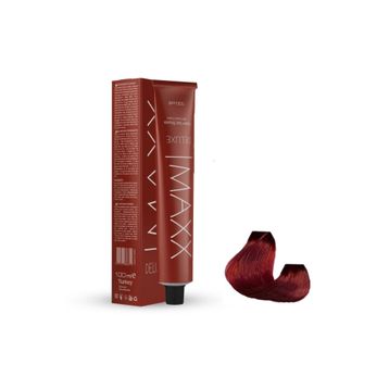 Maxx Deluxe 5.65 Çilek Kırmızısı 60 ml Tüp Saç Boyası + Sıvı Oksidan