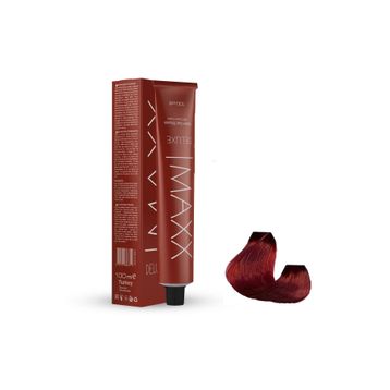 Maxx Deluxe 5.65 Çilek Kırmızısı 60 ml Tüp Saç Boyası + Sıvı Oksidan