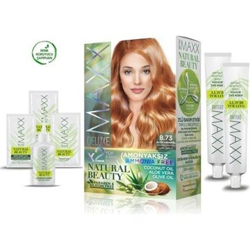 Maxx Deluxe DST/RYL-ARMAXX873-0 2 Paket Natural Beauty Amonyaksız 8.73 Altın Karamel Saç Boyası