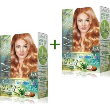 Maxx Deluxe DST/RYL-ARMAXX873-0 2 Paket Natural Beauty Amonyaksız 8.73 Altın Karamel Saç Boyası