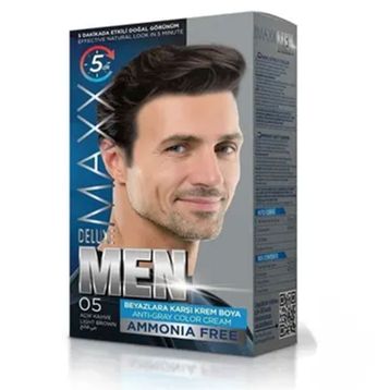 Maxx Deluxe Men 0.5 Açık Kahve Erkek Saç Boyası
