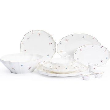 Maxx Doria PA2109 Hexa Fiore 12 Kişilik 58 Parça Yemek Takımı