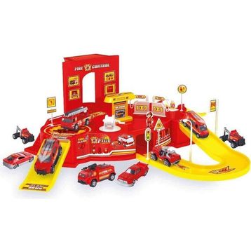 Maxx Wheels İtfaiye Garaj Set