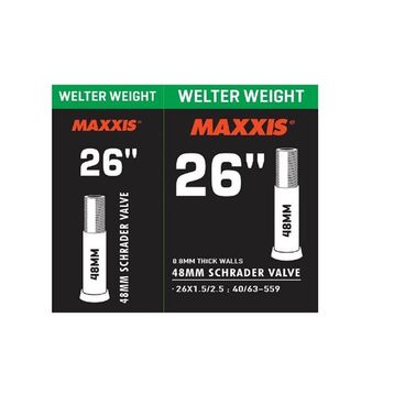 Maxxis 26x1.5/2.5 48 mm Kalın Sibop İç Lastik