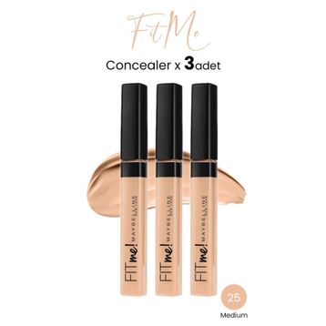 Maybelline Fit Me 25 Medium 3 Adet Kapatıcı