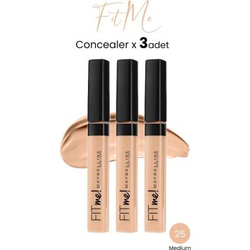 Maybelline Fit Me 25 Medium 3 Adet Kapatıcı