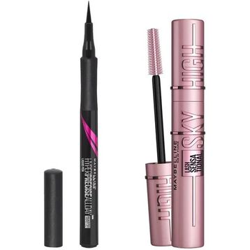 Maybelline Hyper Precise Eyeliner + Lash Sensational Sky High Maskara