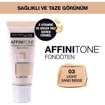 Maybelline New York Affinitone 03 Light Fondöten