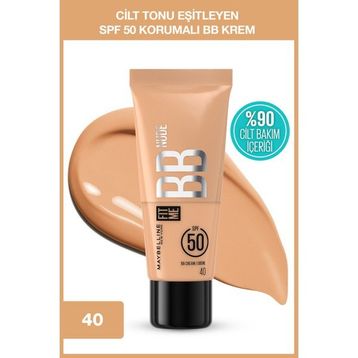 Maybelline New York Fit Me 40 Nude Cilt Bakımı Etkili Nemlendirici SPF50 BB Krem