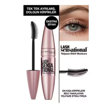 Maybelline New York Lash Sensational Yelpaze Etkili Siyah Maskara 9.5 ml Siyah L'Oréal Paris Telescopic Maskara