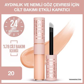 Maybelline New York Lifter 20 Nemlendiren ve Aydınlatan Likit Kapatıcı