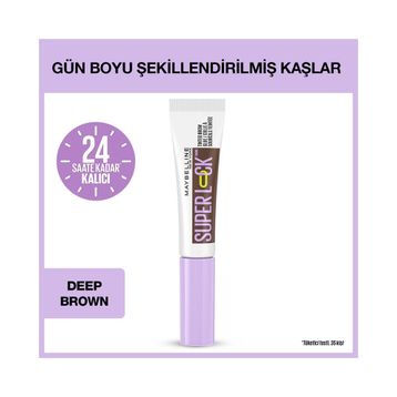 Maybelline New York Super Lock Brow Glue Deep Brown Kaş Sabitleyici Maskara