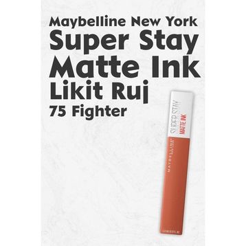 Maybelline New York Superstay Matte Ink Unnude 75 Fighter Ruj