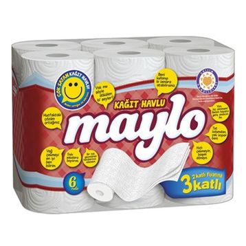 Maylo 6lı 3 Katlı Kağıt Havlu
