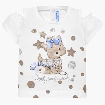 Mayoral 1007 Beyaz Bebek T-shirt