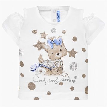 Mayoral 1007 Beyaz Bebek T-shirt