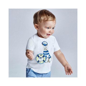 Mayoral 1007 Beyaz Bebek T-shirt