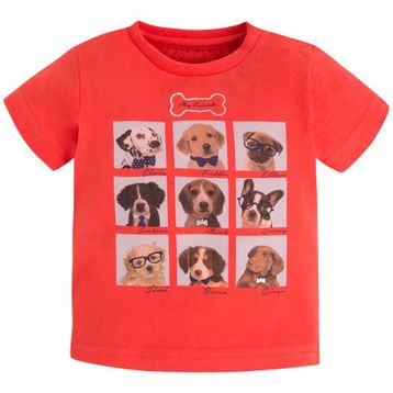 Mayoral 1010 Kırmızı Erkek Bebek Yazlık Kısa Kol T-shirt