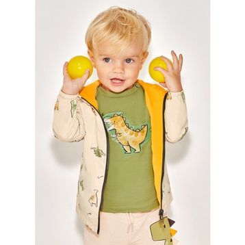 Mayoral 1028 Yeşil Baskılı Erkek Bebek T-shirt