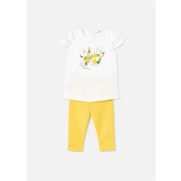 Mayoral 1776 Sarı Kız Bebek T-Shirt Tayt Takım