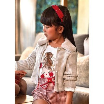 Mayoral 4309 Bej Kız Çocuk Hırka