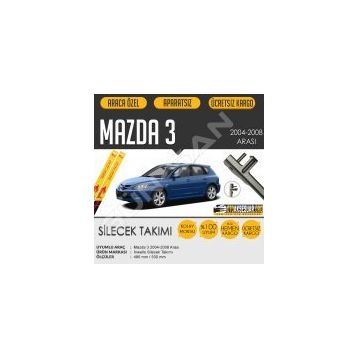 Mazda 3 2004-2008 Muz Silecek Takımı