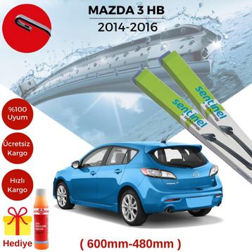 Mazda 3 HB 2014-2016 Muz Silecek Takımı