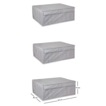 Mbois 19x40x50 cm 5 Adet Baza Altı Boy Çok Amaçlı Düzenleyici Kutu Organizer Cırt Cırtlı Hurç