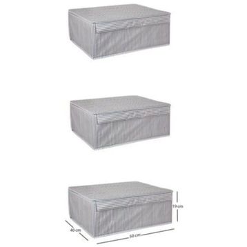 Mbois 19x40x50 cm 5 Adet Baza Altı Boy Çok Amaçlı Düzenleyici Kutu Organizer Cırt Cırtlı Hurç