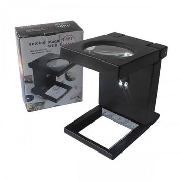 Mbois 2.5x90 mm Katlanır Plastık LED Işıklı Test Cıhazı Büyüteç