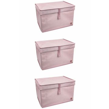 Mbois 40x30x70 cm 3 Adet Mega Plus Boy Çok Amaçlı Düzenleyici Kutu Organizer Cırt Cırtlı Hurç