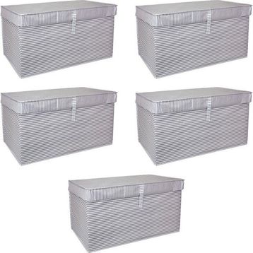 Mbois 40x30x70 cm 5 Adet Mega Plus Boy Çok Amaçlı Düzenleyici Kutu Organizer Cırt Cırtlı Hurç