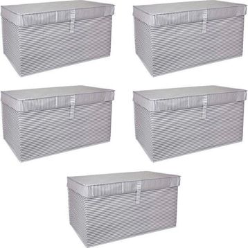 Mbois 40x30x70 cm 5 Adet Mega Plus Boy Çok Amaçlı Düzenleyici Kutu Organizer Cırt Cırtlı Hurç
