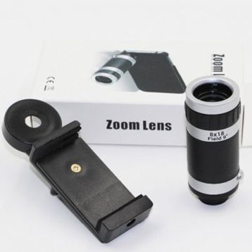 Mbois 8x18 Zoom Teleskop Telefon Kamera Lensi Mini El Dürbünü