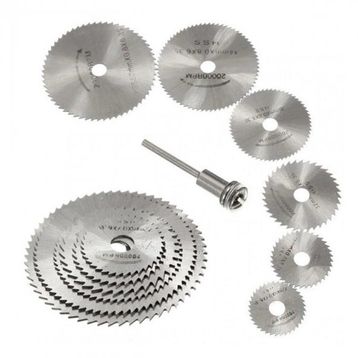 Mbois Metal 6 Parça Mini Matkap Ucu Ahşap Kesme Yuvarlak Çelik Bıçak Disk Testere Seti
