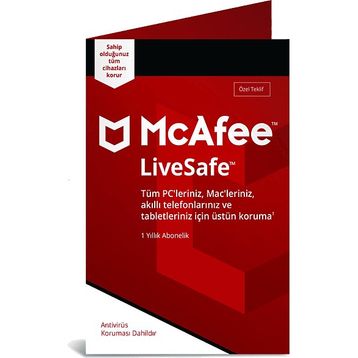 Mcafee Ue Livesafe 1 Yıl Antivirüs Programı