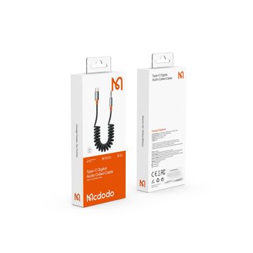 Mcdodo Ca-0900 Spiralli Type-c To 3.5 mm 1.8 m Aux Ses Kablosu