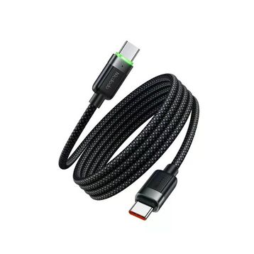 Mcdodo CA-2000 Siyah 1.2 mt Type-C to Type-C 60W Manyetik Sarılabilir Şarj ve Data kablosu