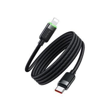 Mcdodo CA-2010 36W 1.2 mt Siyah USB-C to Lightning Manyetik Sarılabilir Kablo