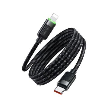 Mcdodo CA-2010 36W 1.2 mt Siyah USB-C to Lightning Manyetik Sarılabilir Kablo