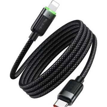 Mcdodo CA-2010 36W 1.2 mt Siyah USB-C to Lightning Manyetik Sarılabilir Kablo