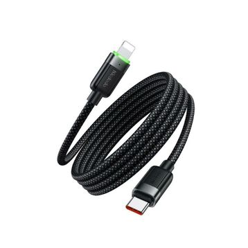 Mcdodo CA-2010 36W 1.2 mt Siyah USB-C to Lightning Manyetik Sarılabilir Kablo