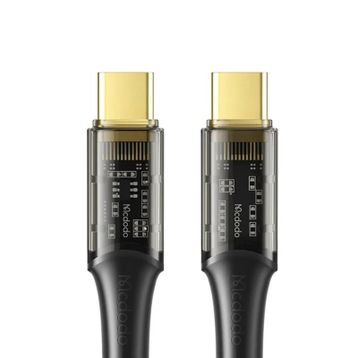 Mcdodo CA-2110 100W 1.2 mt Siyah Type-C to Type-C Veri Aktarım ve Şarj Kablosu