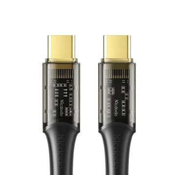 Mcdodo CA-2110 100W 1.2 mt Siyah Type-C to Type-C Veri Aktarım ve Şarj Kablosu